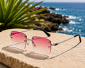 Lunettes de Soleil LIVO Pink Silver